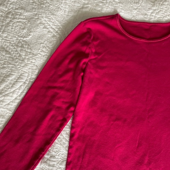 Brandy melville-like long sleeve pink top - Picture 2 of 4